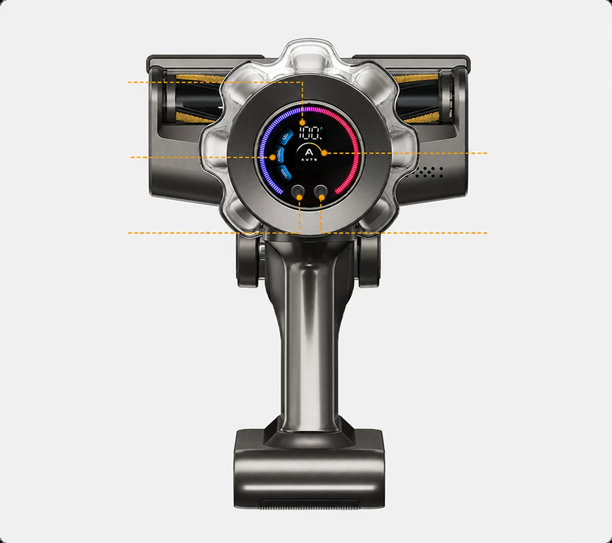 Rundes Display des RONOS HP20 im Auto-Modus
